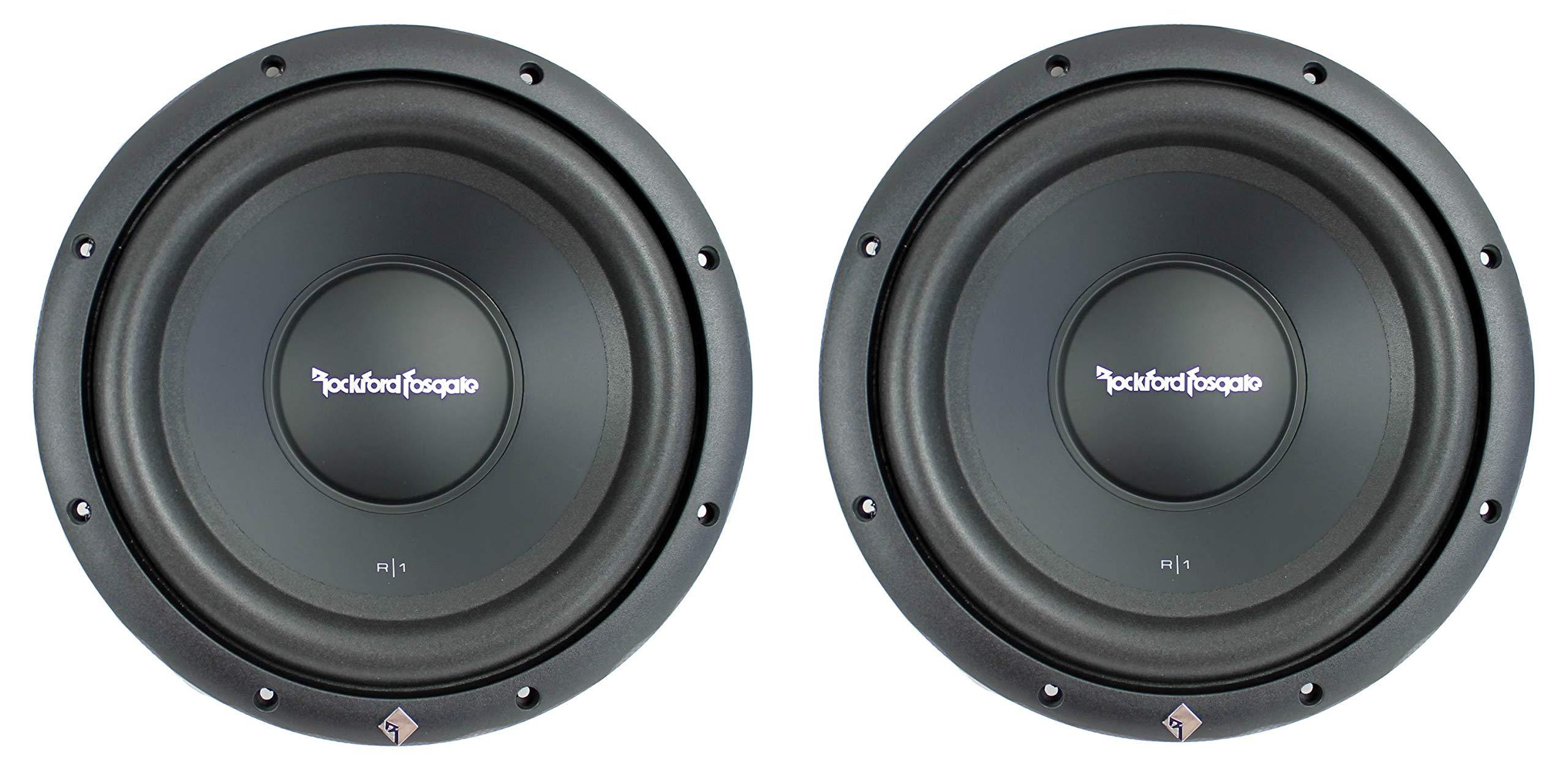 (2) Rockford Fosgate R1S4-10 Prime 10″ 800 Watt 4 Ohm Car Audio Subwoofers Subs