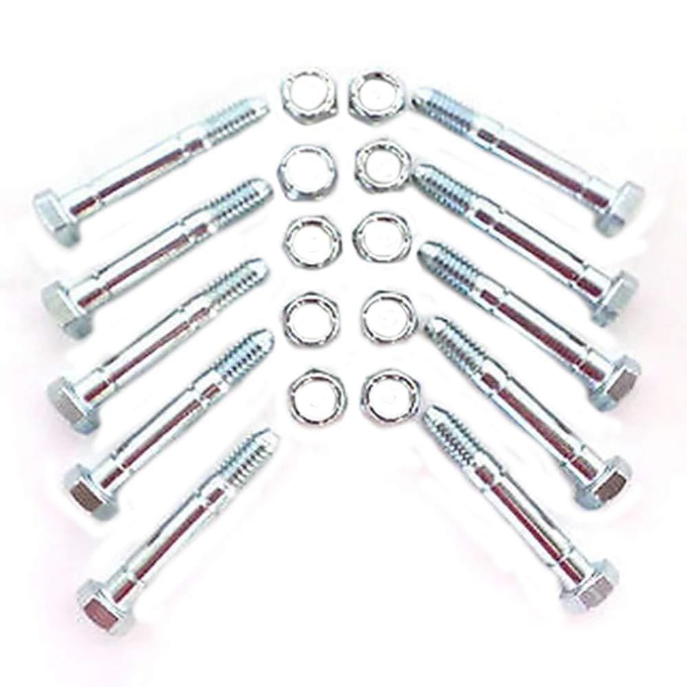 (10) Replacement Shear Pins w/Bolts Made to Fit Craftsman Snowblowers 88289 ZJ266612601